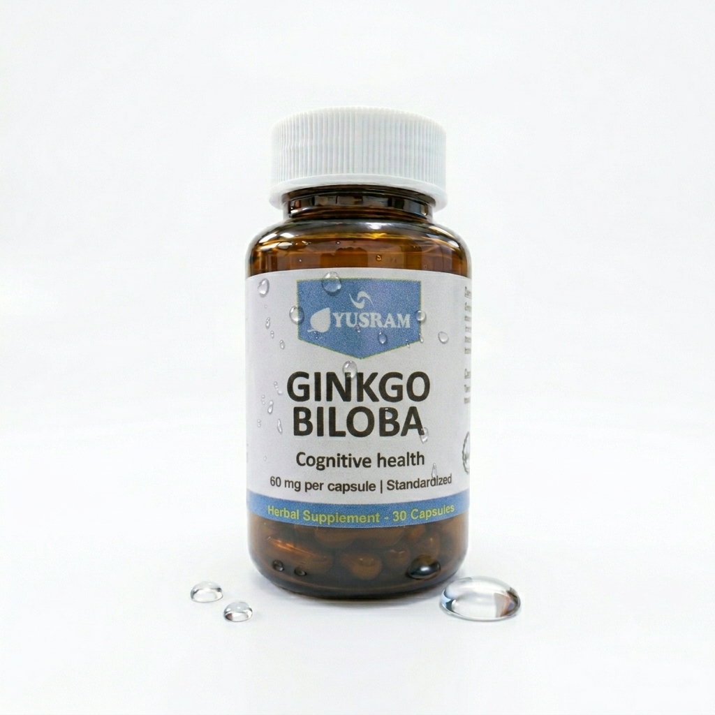 Yusram Ginkgo Biloba | Herbal Supplement Capsules
